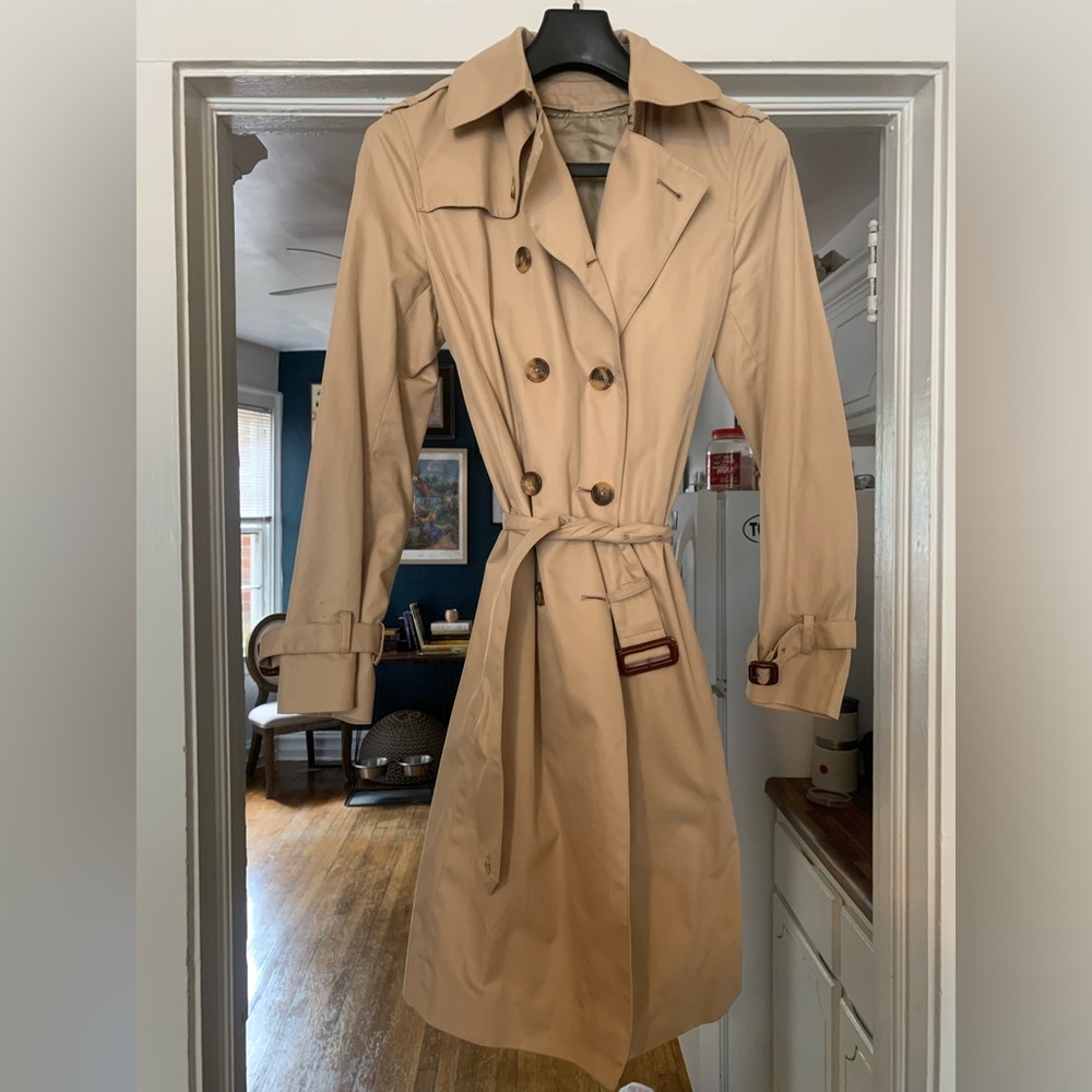 Brooks Brothers women’s khaki trench coat